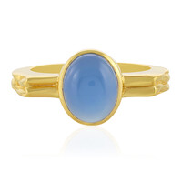 Blue Chalcedony Silver Ring