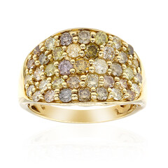 14K SI2 Fancy Diamond Gold Ring (CIRARI)