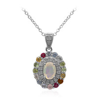 Welo Opal Silver Necklace