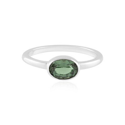 Chrome Apatite Silver Ring