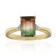 9K Bi Colour Tourmaline Gold Ring