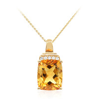 14K Citrine Gold Necklace (CIRARI)