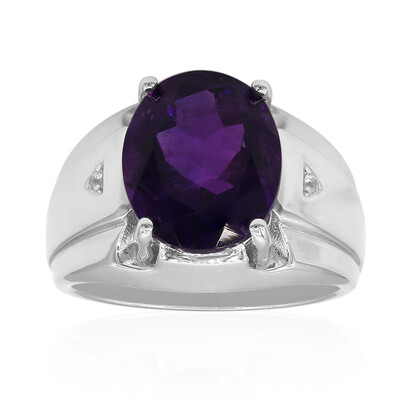 Zambian Amethyst Silver Ring