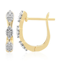 9K SI1 (G) Diamond Gold Earrings