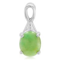 Imperial Chrysoprase Silver Pendant