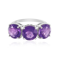 Siberian Amethyst Silver Ring