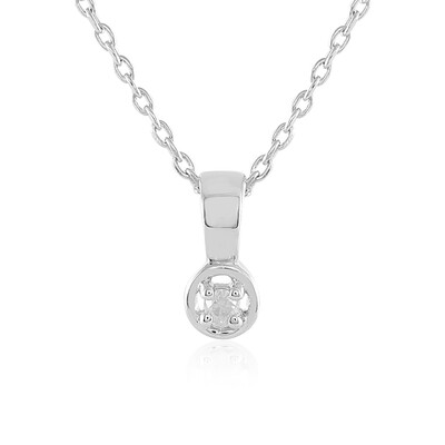 I3 (J) Diamond Silver Necklace