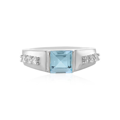 Sky Blue Topaz Silver Ring