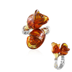 Amber Silver Ring (Gems en Vogue)