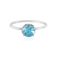 Paraiba Apatite Platinum Ring