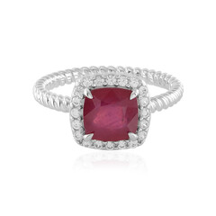 Bemainty Ruby Silver Ring