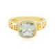 Green Amethyst Silver Ring