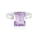 Rose de France Amethyst Silver Ring