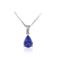 10K AAA Tanzanite Gold Necklace