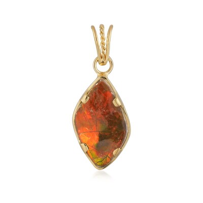 Ammolite Silver Pendant