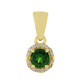 Russian Diopside Silver Pendant