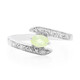 Prehnite Silver Ring