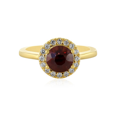 Mahogany Zircon Silver Ring (MONOSONO COLLECTION)