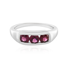 Rhodolite Silver Ring