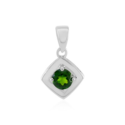 Russian Diopside Silver Pendant