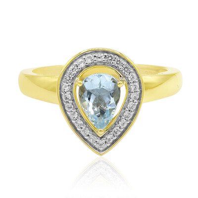 9K Medina Aquamarine Gold Ring