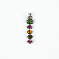 Tourmaline Silver Pendant