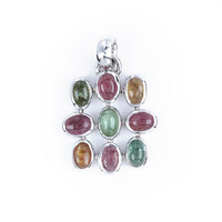 Tourmaline Silver Pendant