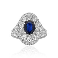 14K Ceylon Blue Sapphire Gold Ring (CIRARI)