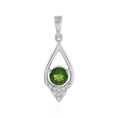 Russian Diopside Silver Pendant