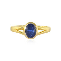 Blue Star Sapphire Silver Ring