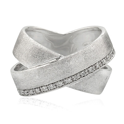 I1 (G) Diamond Silver Ring (Annette)