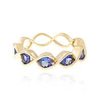 9K AAA Tanzanite Gold Ring (de Melo)