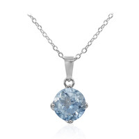 Azure blue mystic topaz Silver Necklace