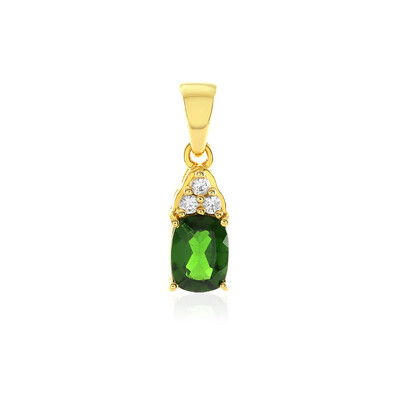 Russian Diopside Silver Pendant