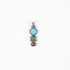 Larimar Silver Pendant