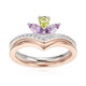 Rose de France Amethyst Silver Ring