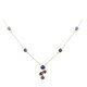 9K AAA Tanzanite Gold Necklace (de Melo)