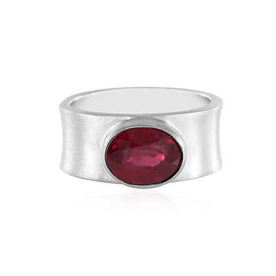 Bemainty Ruby Silver Ring