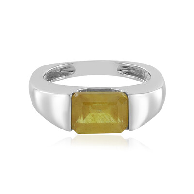 Madagascar Yellow Sapphire Silver Ring