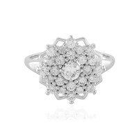 White Sapphire Silver Ring