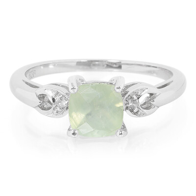 Prehnite Silver Ring