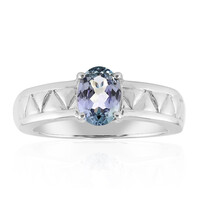 Blue-Green Tanzanite Silver Ring (Pallanova)