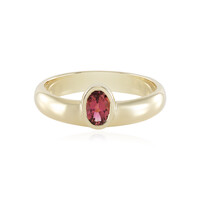 9K Nigerian Pink Tourmaline Gold Ring (Adela Gold)