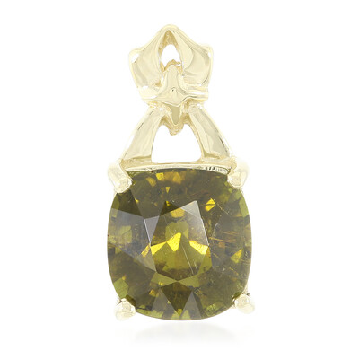 9K Cuprian Tourmaline Gold Pendant