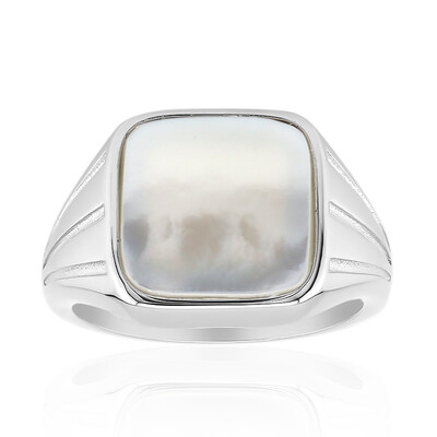 Mother of Pearl Silver Ring