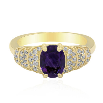 Zambian Amethyst Silver Ring