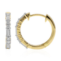 14K IF (D) Diamond Gold Earrings