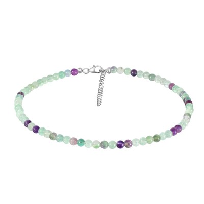 Fluorite Silver Necklace