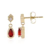 9K Tanzanian Ruby Gold Earrings