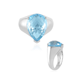 Sky Blue Topaz Silver Ring